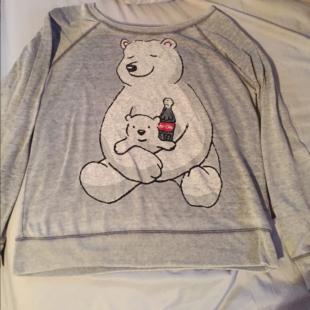 Slouchy Coca Cola Polar Bear Sweatshirt